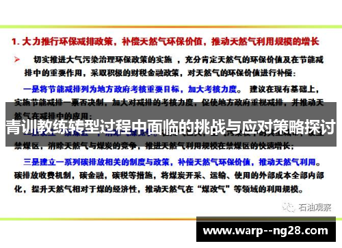 青训教练转型过程中面临的挑战与应对策略探讨